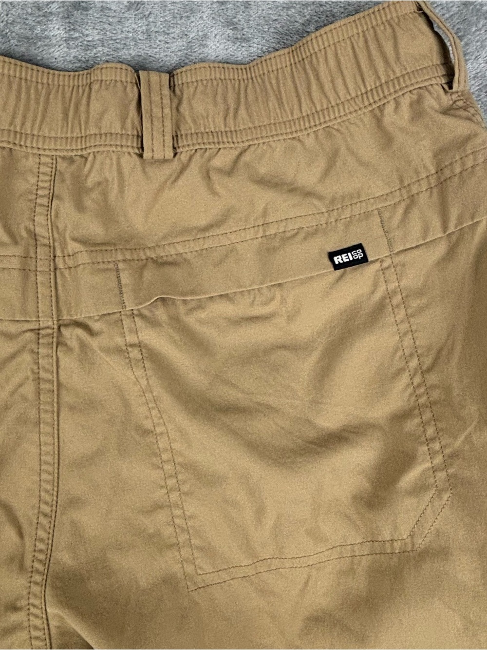 REI Co-op Pants Mens 34X32 Tan Beige Sahara Convertible Cargo Hiking 23414 - Picture 16 of 16